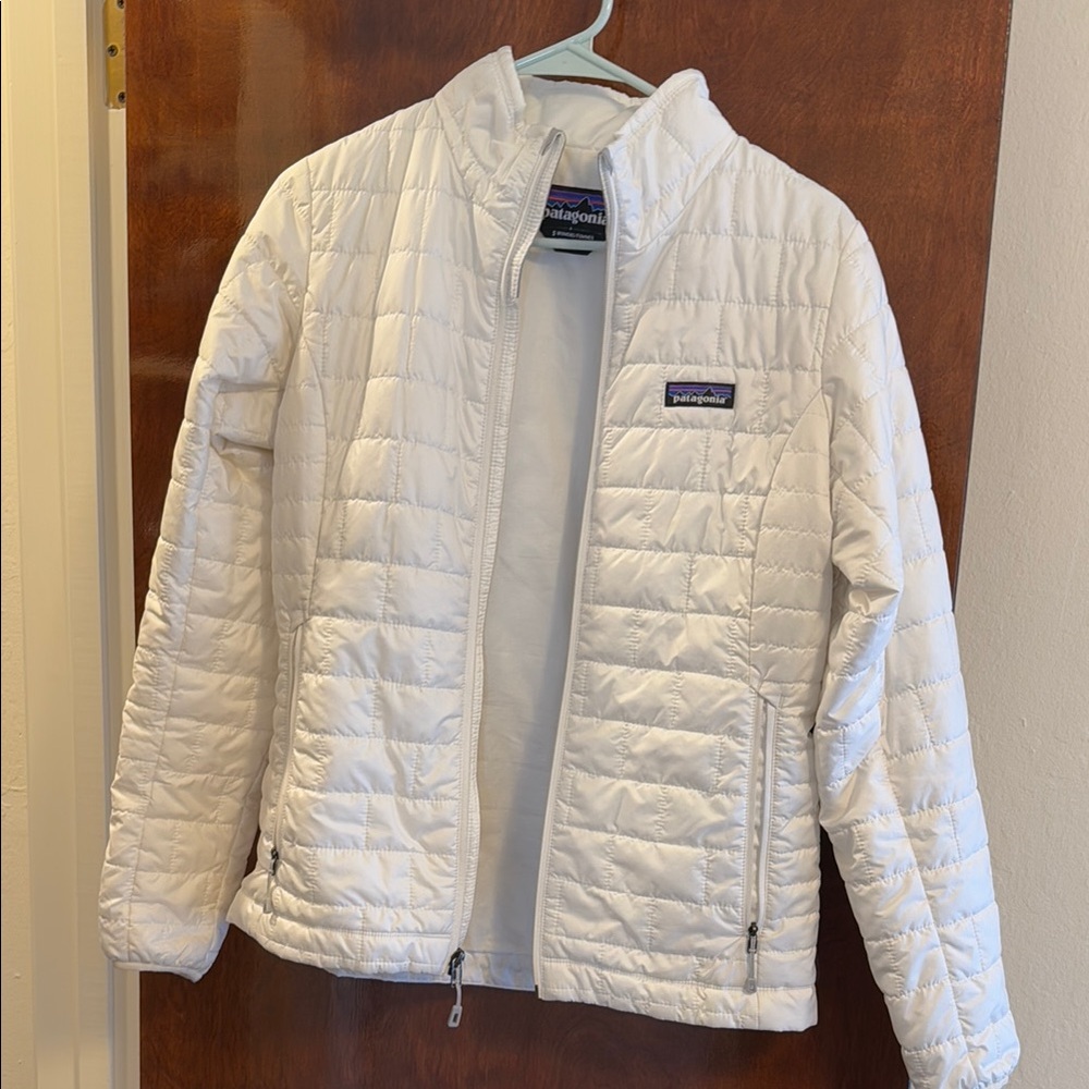 Patagonia White Quilted Jacket